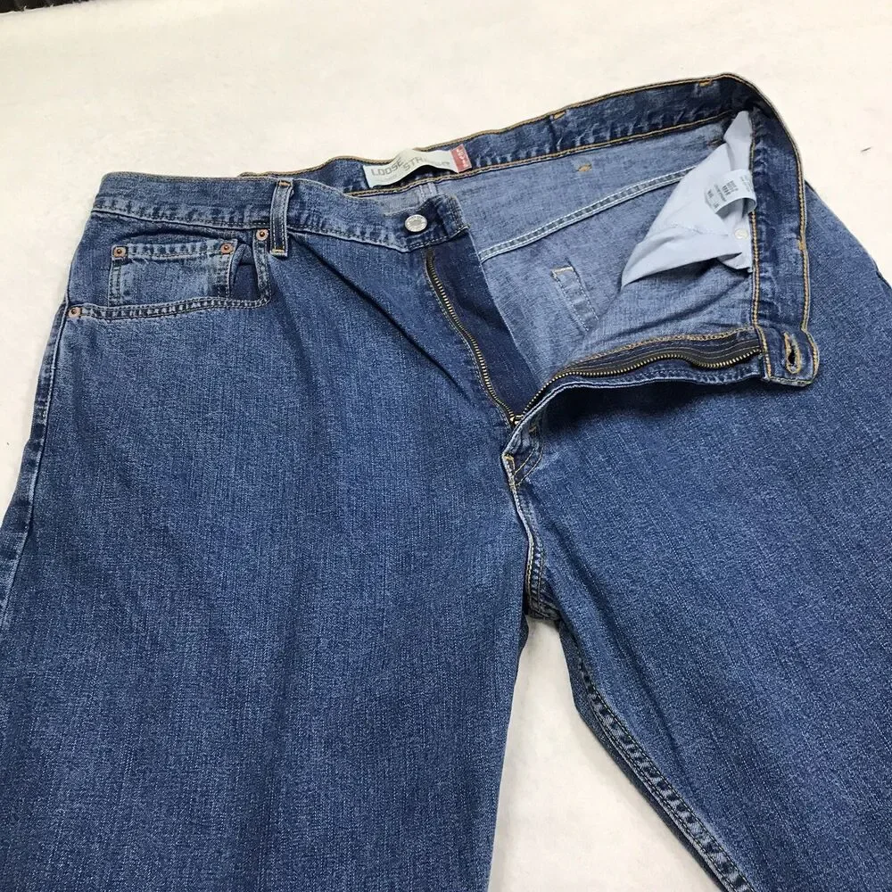 NWT LEVIS 569 Jean Men 40X30 Loose Straight 2008 NOS Medium Wash Wide Leg